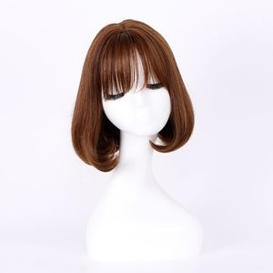 Wavy Brown Wig short Curly  length For Black Women